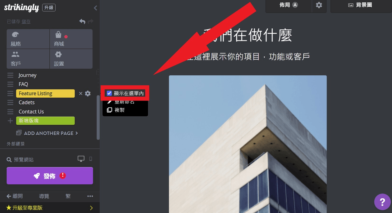 架設與管理網站頁面 架設與管理網站頁面